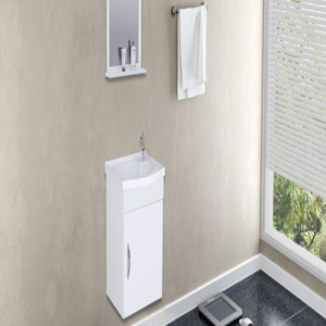 ARM.KIT SIENA SUSP. 1 PORTA 39cm + PIA + ESPELHO BRANCO CÓD 578202 | Rorato